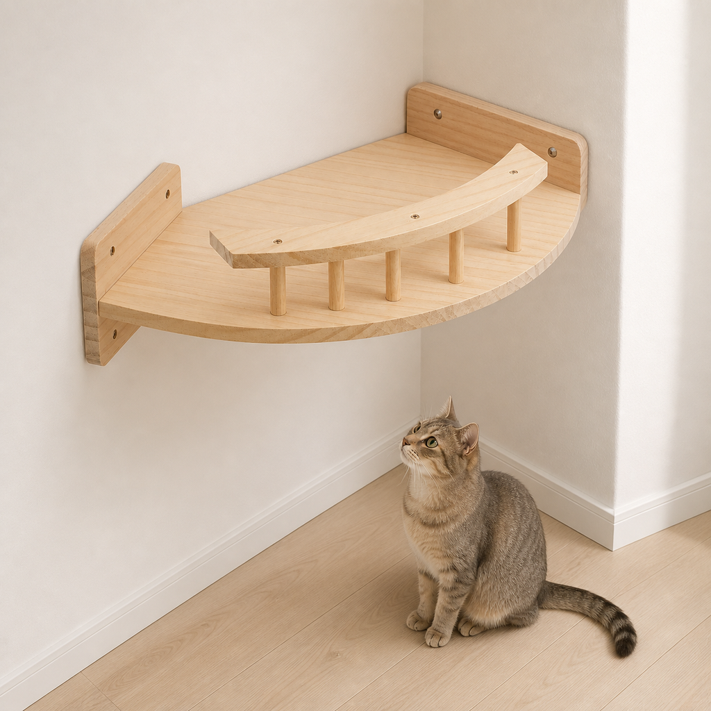 Belvédère Chaltitude en situation avec un chat