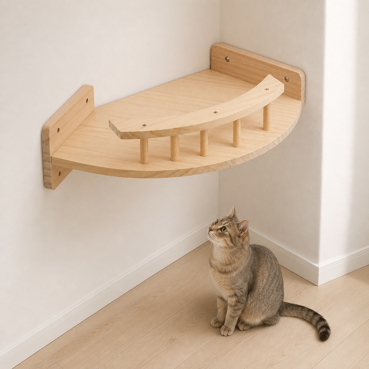 Belvédère Chaltitude en situation avec un chat